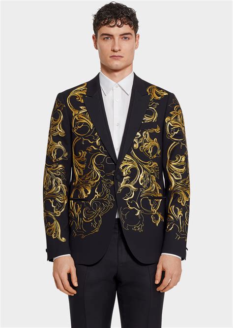 custom versace suit|Versace suits price.